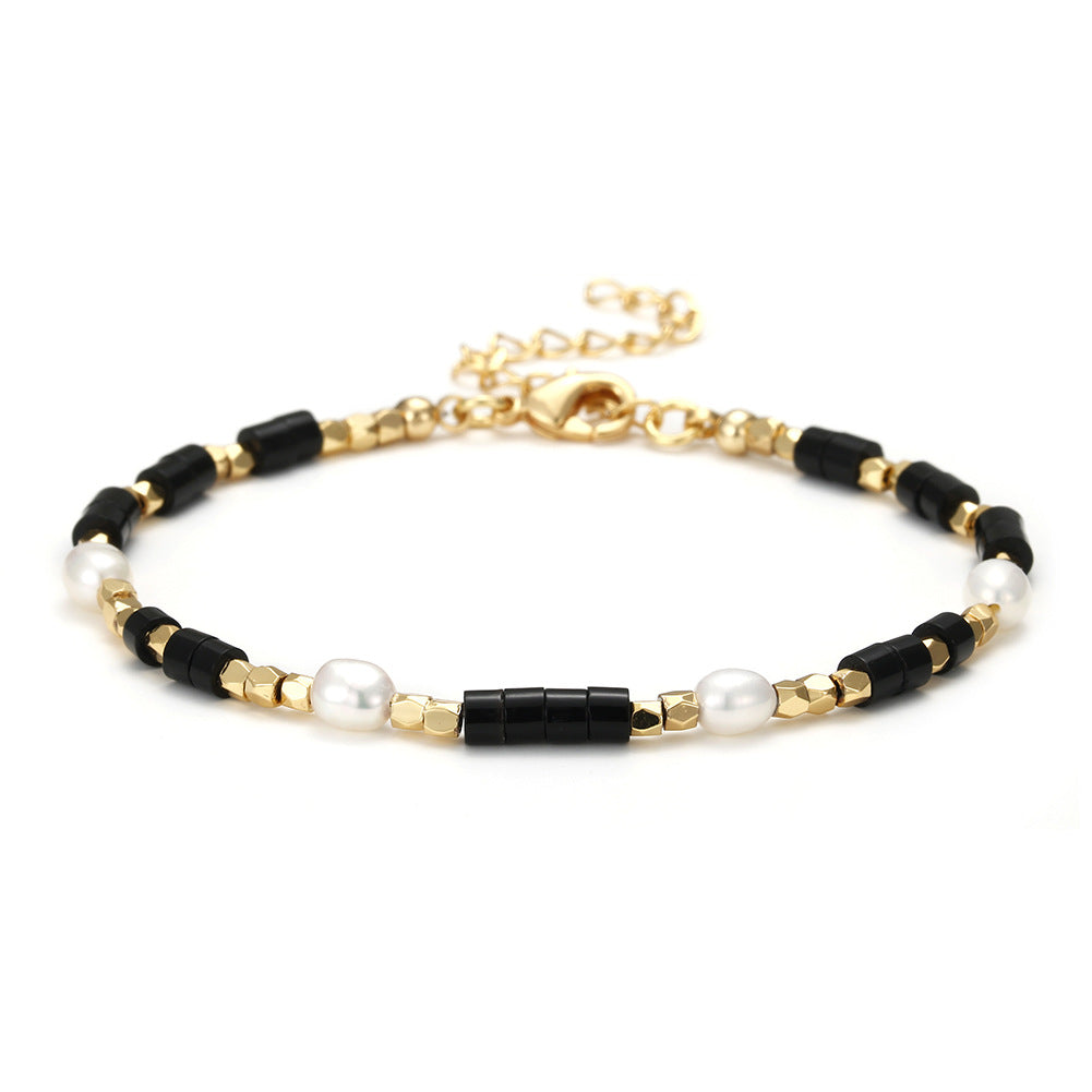 Wholesale Colored Stacked Natural Stone Bracelet